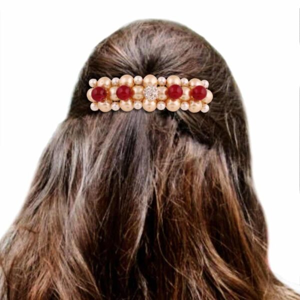 AccessHer Designer Back Clip Hair Accessories with Pearls
