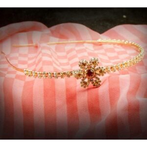 Rhinestone Studded Floral Delicate Hair Band for Women and Girls
