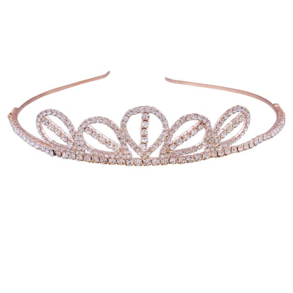 HB0118GC9512GW-AccessHer-Wedding-Collection,-Party-wear-Rhinestone-Studded-Golden-Metal-Hair-Band-crown-Hair-accessory-for-Girls-and-Women - access-her