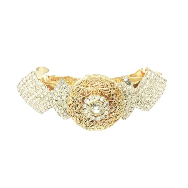 ACCESSHER Gold Brass Hair Barrette Accessories for