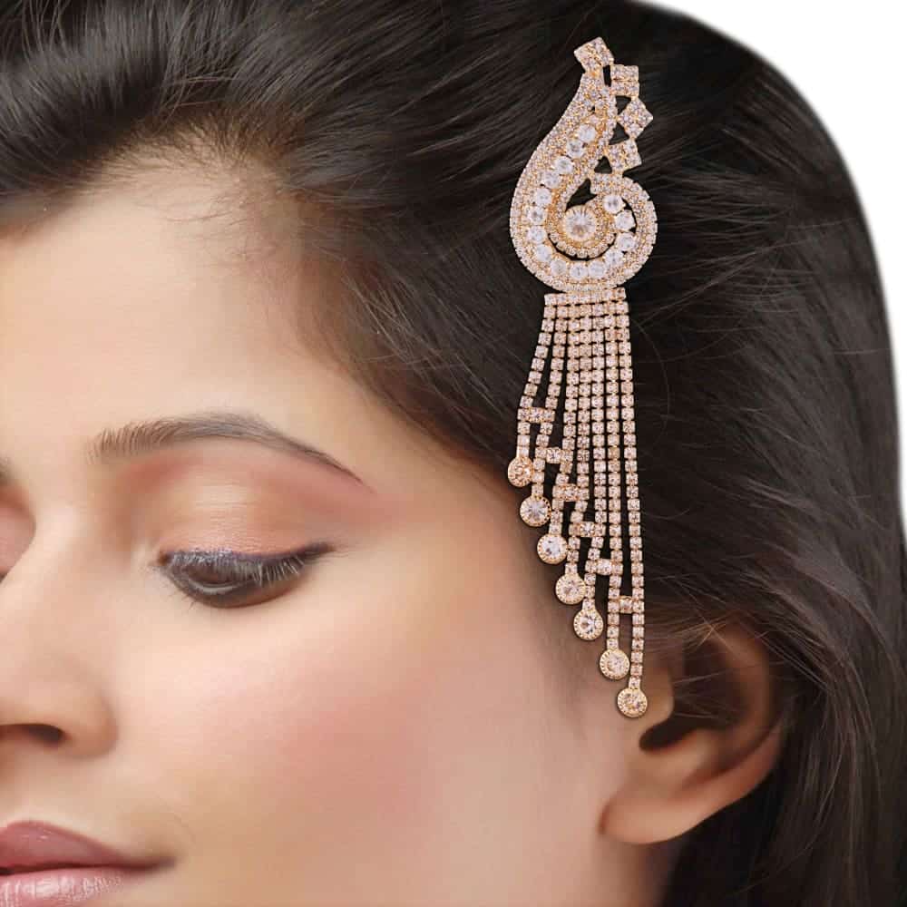 PS0118GC7201GW-AccessHer elegant gold plated paasa/ hair jewellery for women and girls - access-her