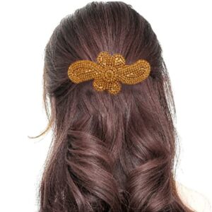 Rhinestones Studded Hair Barrette Buckle Clip for Women