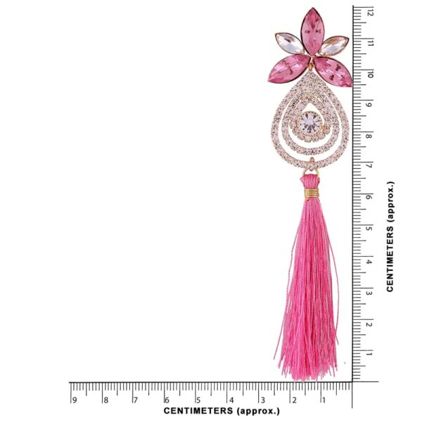 ACCESSHER Pretty Pink Tassle Earrings for Women and