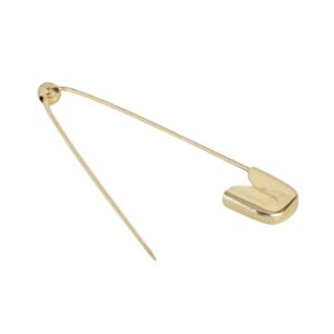 Set of 12 Gold Toned Metallic Saree Pins for Women