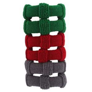 Set of 12 Multicolour Cotton Fabric Rubber Bands for Women