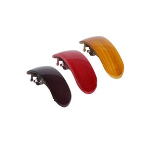 Set of 3 Multicolour Acrylic Handcrafted Designer Hair Barrettes Buckle Clips for Women