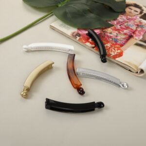 Set of 6 Multicolor Acrylic Hair Clutcher/Banana Clips/Hair Claw Clips for Women
