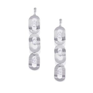 Silver-plated Dangle Studded earring for Women and Girls