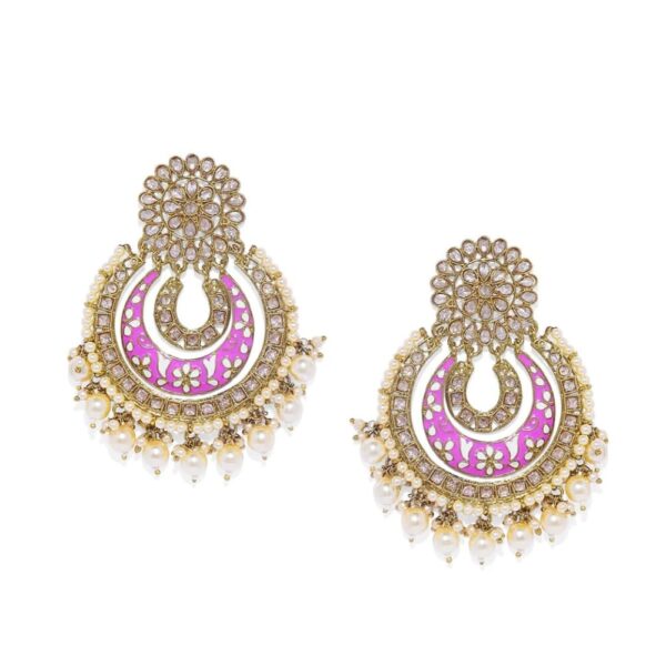 Small Sized Kundan And Pearl Studded Gold plated Regular