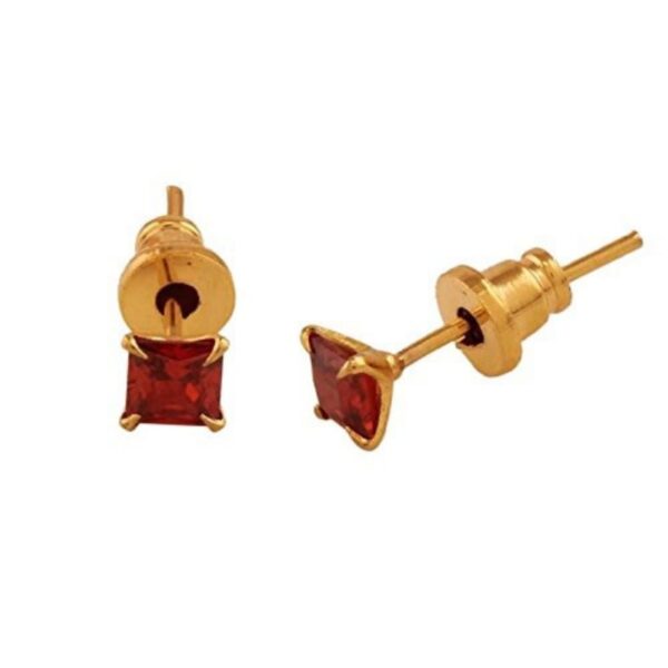ACCESSHER Jewellery Premium Square Crystal Ear Studs Combo