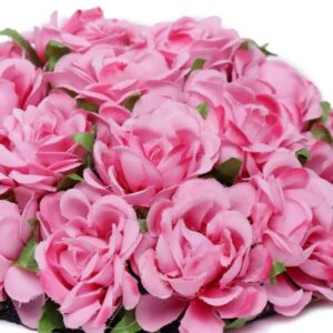 Statement Elastic Floral Hair Bun Cover handcrafted with Artificial Peonies for Women