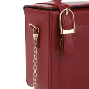 Stylish Maroon Faux Leather Side Hand Bag Sling Bag for Women