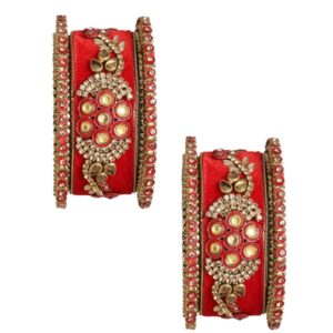 Traditional Bridal Red Chooda Set of 6 for Women