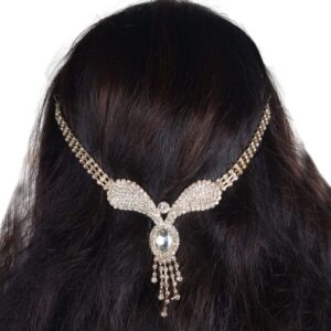 Traditional Designer Wedding Hair Accessories Necklace-NSR1117G0033GW