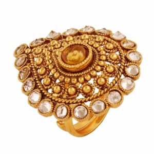 Traditional Drop Shape Statement finger Ring for Women