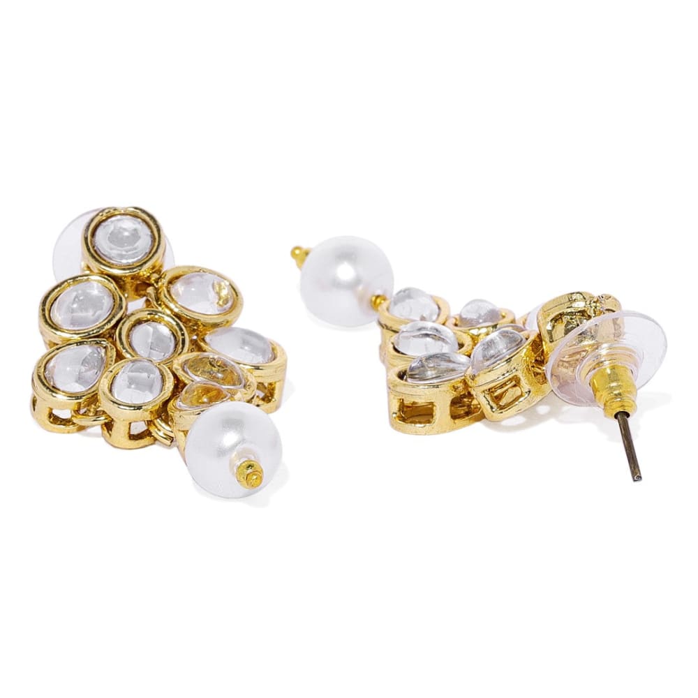 Gold toned Kundan Jewellery Set-NS0120RR508GW