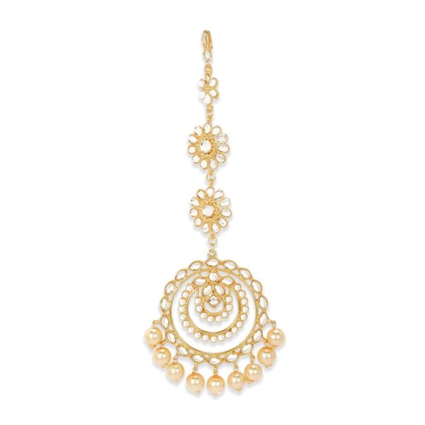AccessHer Gold Plated Gold Color Round Maang