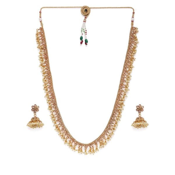 AccessHer Gold Plated Handcrafted Embellished Long Mala