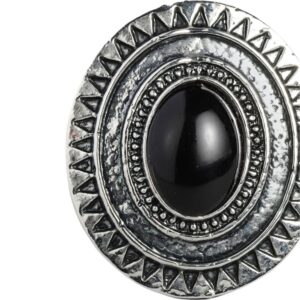 Tribal Inspired Oval Shaped Adjustable Finger Ring for Women