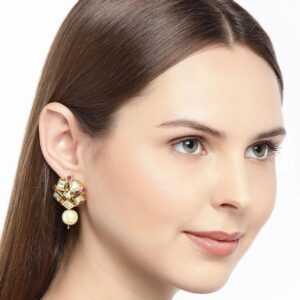 Vilandi Kundan Stud earrings with drop