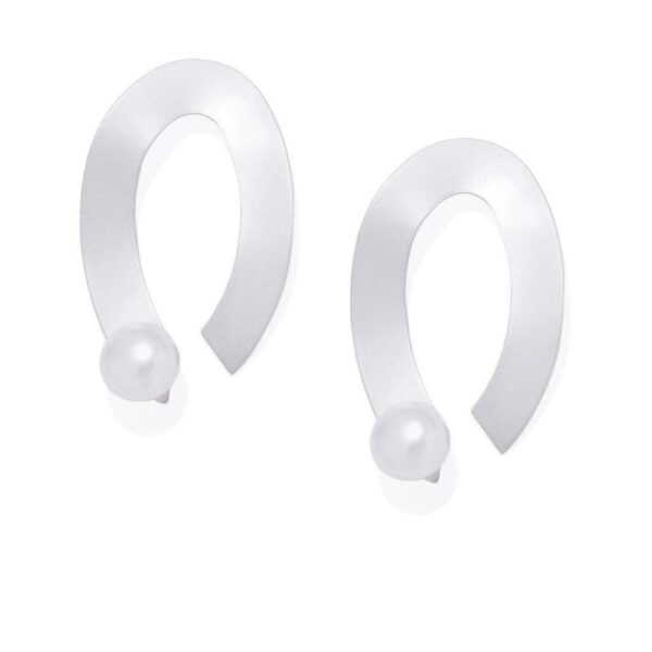 White Metal Knot Earring-ER0120RR280W