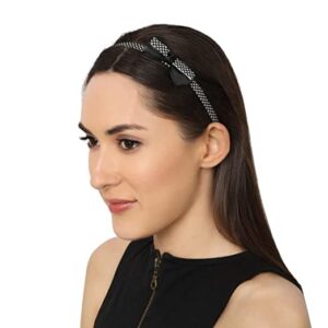 Women Casual Wear Handcrafted Black Floral Hairband For Girls and Women HB 1121RRP2P152BW