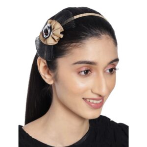 Women Hairband With Net Bow-HB0221RR90GB