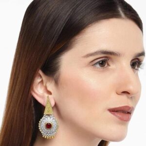 Women’s 2-Tone German Silver Dangle Earrings