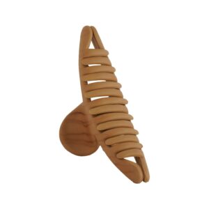 Wooden Textured Acrylic Hair Clutcher/ Claw Clip Pack of 3 for Women