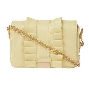 AccessHer Yellow Solid Sling Bag