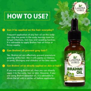 Luxura Sciences Organic Brahmi Oil For Hair Growth – 30ml