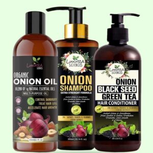 Anti Hair Fall Bundle Onion Hair Oil + Shampoo + Conditioner