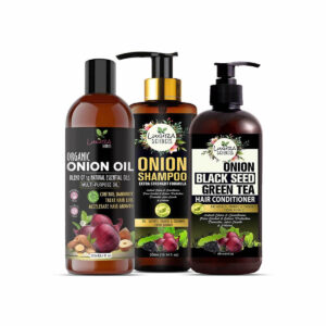 Anti Hair Fall Bundle Onion Hair Oil + Shampoo + Conditioner