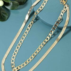 Gold-Plated Brass Layered Chain