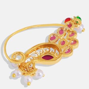 Gold-Plated CZ-Studded Nosepin