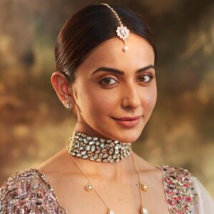 Traditional Gold Plated Kundan Studded Statement Choker Necklace Set for Women