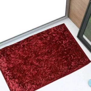 Swarg Homes Glossy design Microfiber Anti-Skid Bathmat