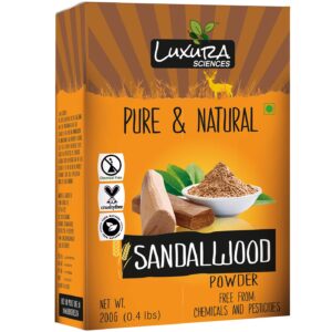Luxura Sciences Pure Sandalwood Powder for Skin, and Hair – 200 gm