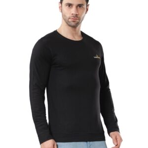 EndlessTrendz Cotton-Rich Ultra-Soft T-Shirt in Classic Black