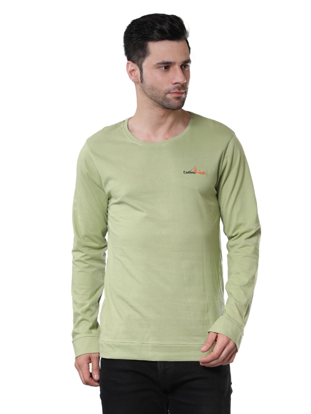 Endlesstrendz Cotton-Rich Ultra-Soft T-Shirt Green