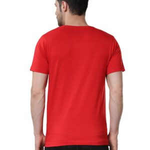 Endless Trendz Short Sleeves Round Neck Red T-Shirt