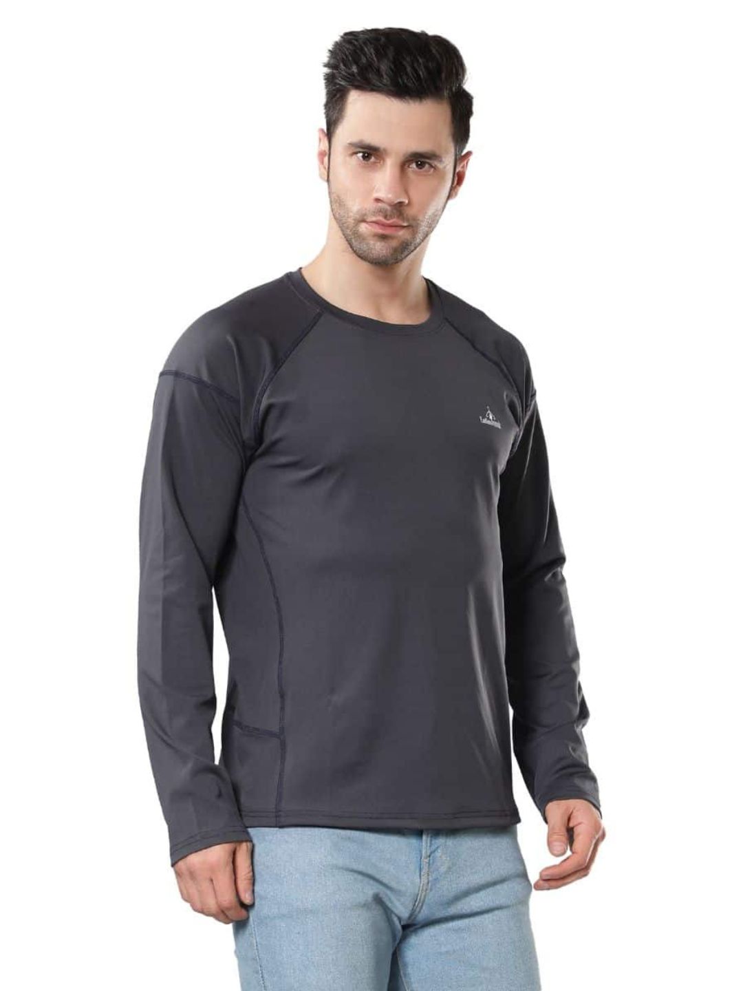 Men’s T-Shirt EndlessTrendz Grey Dry-Fit Full sleeve T-Shirt