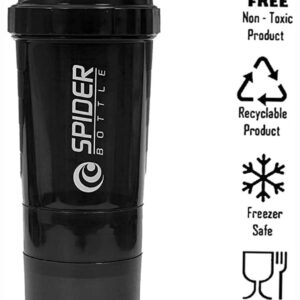 Kasrat Spider Shaker Bottle 500 ML – BLACK