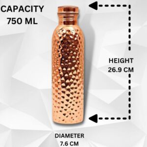 Swarg Kitchen Copper Water Bottle 750 Ml
