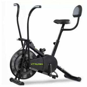Varjish Air Bike Exercise Cycle For Home with Moving Handles with Back Support Indoor Cycles Exercise Bike  (Black)