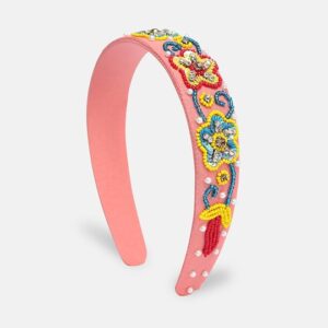 Women Multicoloured & Pink Designer Hairband