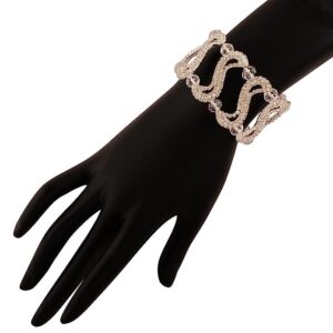 ACCESSHER Elegant Geometric Hand Cuff Bracelet