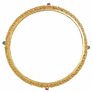 Gold plated set of 6 bangles