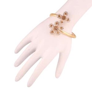AccessHer Gold Plated Fashion Handcuff/ kada/ Bracelet for Women