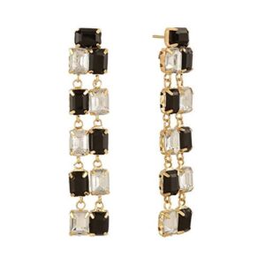 AccessHer Stylish checkered crystal dangle earrings for women and girls